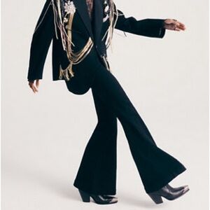 Jayde Coated/Leather Flare Jeans size 27